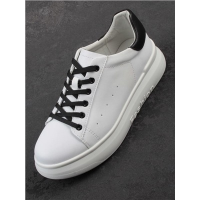 03-YC151-2 WHITE Кроссовки женские (натуральная кожа)