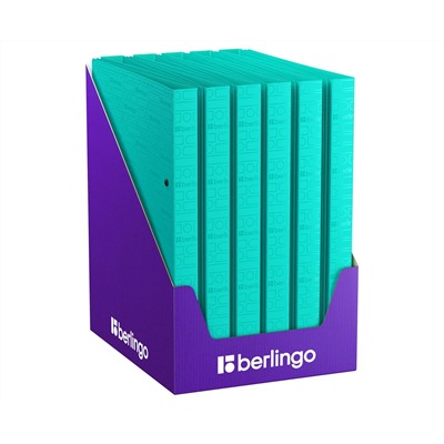 Папка на 2 кольцах Berlingo "Your Way", А4, 24мм, 600мкм, мятная, D-кольца, с внутр. карманом