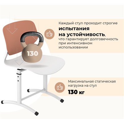 Стул Дельта SHT-S-TN29/5-7
                        д5-7 коричневый абрикос / белый / белый муар