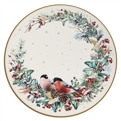 НАБОР ПОДСТАНОВОЧНЫХ САЛФЕТОК "СНЕГИРИ" ИЗ 2 ШТ., ДИАМЕТР=38 СМ