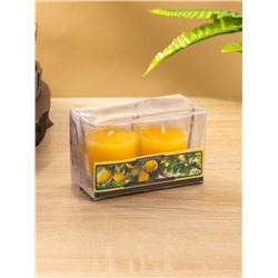 Свечи в стакане DAZZLE CANDLE 70 г, набор 2 шт., лимон