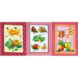 Набор из 3-х кухонных полотенец Дачный микс