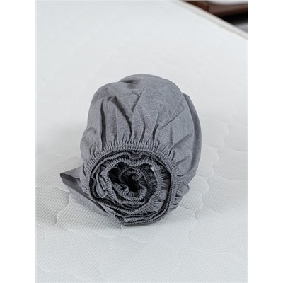 Постельное белье поплин Иваново (без пододеяльника) / Серый