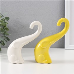 Фигурка керамика «Слоник с длинным хоботом», цветной, 5×6×14.5 см, МИКС