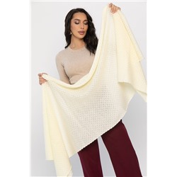 Вязаный палантин (молочный) ВП02-1М