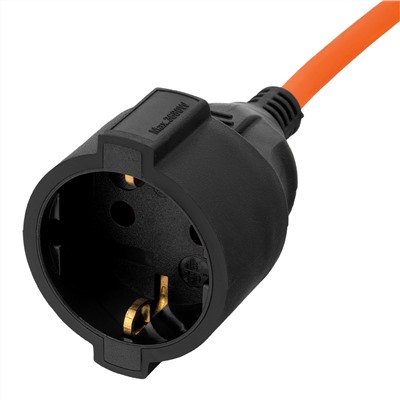 Удлинитель-шнур силовой Garden Series, ПВС, 20м, 1 розетка 3 x 1 мм, Denzel