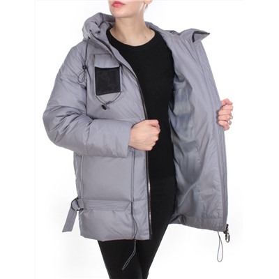 8912 GRAY Куртка зимняя женская CORUSKY (200 гр. холлофайбера)