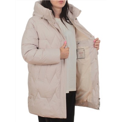 2404 BEIGE Куртка зимняя женская (200 гр. холлофайбер)