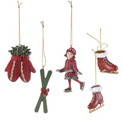 Набор ёлочных украшений Heritage Holidays из коллекции New Year Essential, 5 шт.