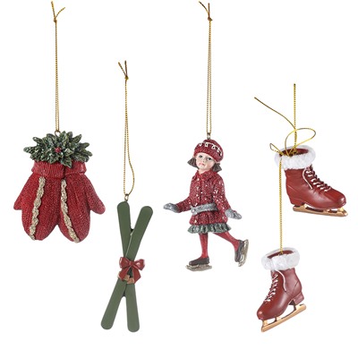 Набор ёлочных украшений Heritage Holidays из коллекции New Year Essential, 5 шт.