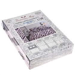 Постельное белье, комплект 2-х спальный "Ысыах" 4 предмета: пододеяльник 175х215см, евро-простыня 220х240см, 2 наволочки 70х70см с клапаном-запахом, полисатин "Премиум SP" 85г/м2, упаковка "классическая" ПВХ 32х41см, "Домашняя мода" (Россия)