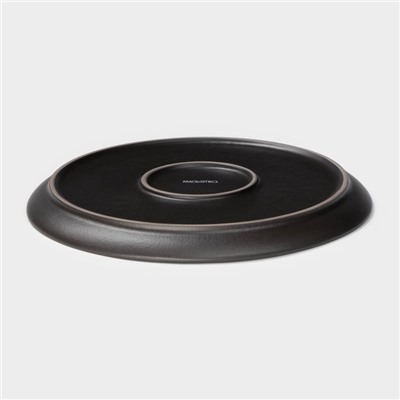 Тарелка Magistro Black style, d=23 см, фарфор, цвет чёрный