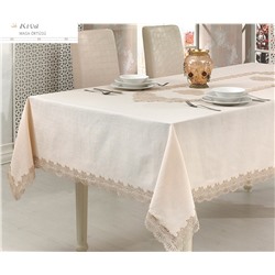Скатерть с Декоративной Вышивкой 160x260 см Riva - Royal Nazik