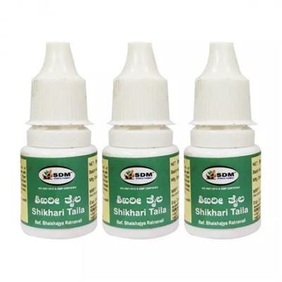 Набор Шикхари Тайла (3 х 5 мл), Shikhari Taila Set, произв. SDM Ayurveda Pharmacy