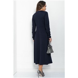 Платье Волшебная скрипка (темно-синее) П11623