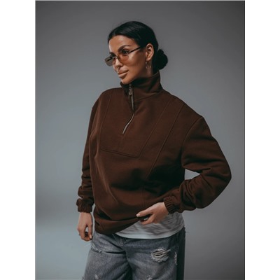 Свитшот Брамея коричневый Лт
