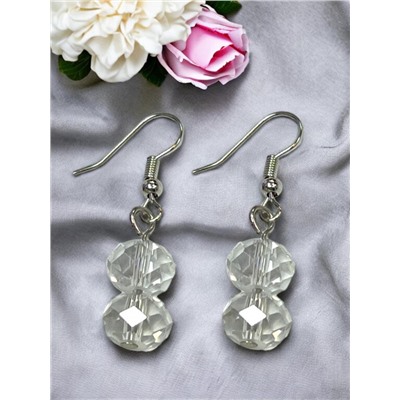 Комплект бижутерии "Хрустальная россыпь" , цвет прозрачный