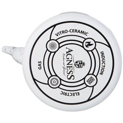 ЧАЙНИК AGNESS ЭМАЛИРОВАННЫЙ СЕРИЯ "DANDELION", 2,6 Л