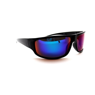 Поляризационные мужские 2019 - спорт Polarized 3008 черный сине-сиреневый