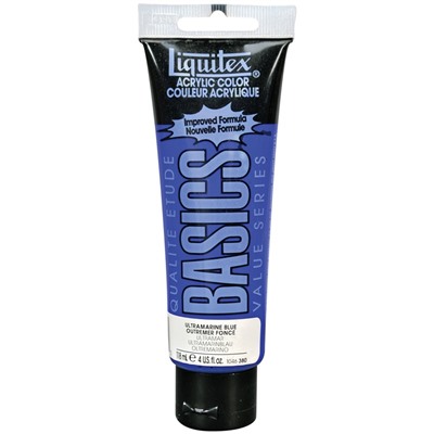 Краска акриловая художественная Liquitex "Basics", 118мл, туба, 380 ультрамарин синий