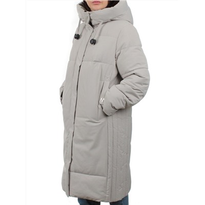 23073 LIGHT BEIGE Пальто зимнее женское (холлофайбер 200 гр.)