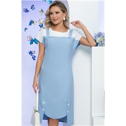 Платье "Олимпия" (голубая полоска) П5576