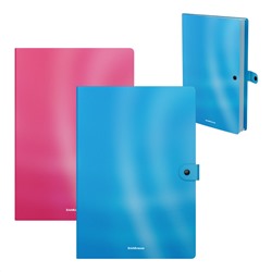 Папка-картотека на кнопке A4 пластик ErichKrause® Glossy Bubble Gum арома 3отд ассорти 54901/4/Россия Подробнее