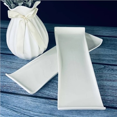 118-029 Набор из 2 прямоугольных блюд 35,5см BIANCO в под.уп.(х18)Фарфор