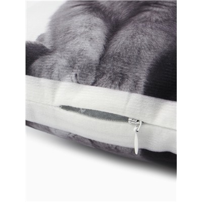 Подушка «Этель» Сat family 40×33 см, 100% п/э, велюр