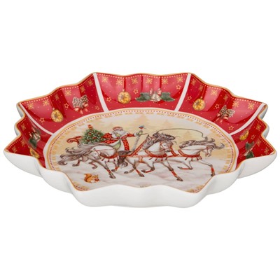 БЛЮДО LEFARD "ТРОЙКА" 26*4 СМ КРАСНОЕ (КОР=8ШТ.)