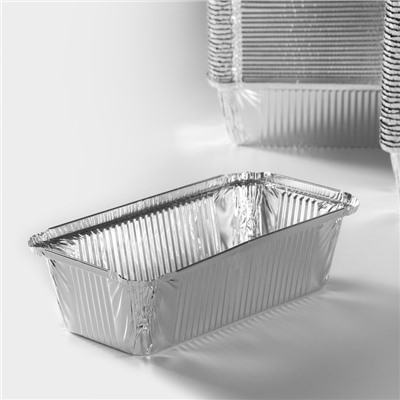 Форма из фольги для выпечки и запекания Доляна, 900 мл, 22×11×6,5 см