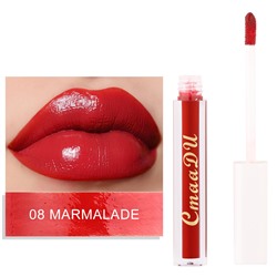 Яркий кремовый блеск для губ с оливковым маслом CmaaDu olive fruit oil lipstick 08 Marmalade