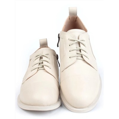 03-YP9862M BEIGE Полуботинки женские (натуральная кожа)