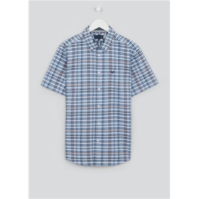 Lincoln Short Sleeve Check Oxford Shirt