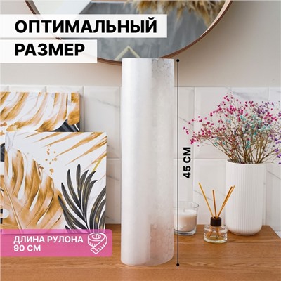 Коврик противоскользящий Доляна «Галька», 45×90 см, прозрачный