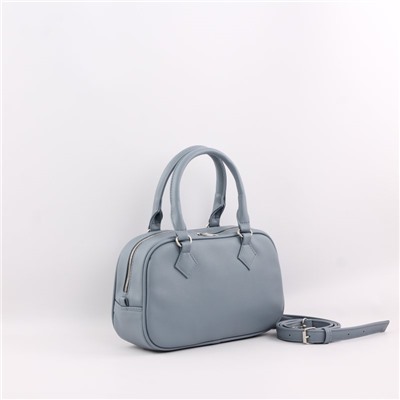 Сумка 480 гладкий серо-голубой НОВИНКА