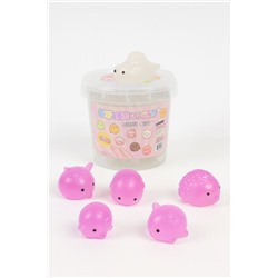 Мялка - антистресс «Hedgehog», mix, 1 банка, 20 шт. (12,3*13 см)