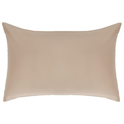 Набор из двух наволочек из сатина светло-коричневого цвета из коллекции Essential, 50х70 см