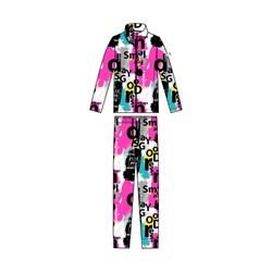 Комплект для девочки: куртка и брюки флисовые