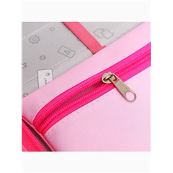 Пенал 1 секция 140×210×40 мм, откидной карман, косметичка, тканевый, Calligrata TOP Content «Олененок»