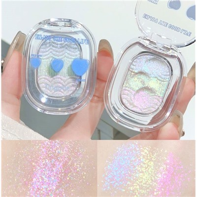 Мерцающие тени-хайлайтер хамелеон с кремовой текстурой Dikalu