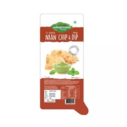 Чипсы Тез Тандури с Мятным соусом (80 г), Tez Tandoori Naan Chips With Pudina Dip, произв. Wingreens Farms