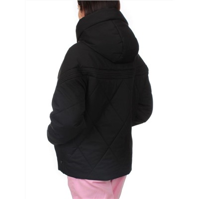 285 BLACK Куртка зимняя облегченная женская (верблюжья шерсть)