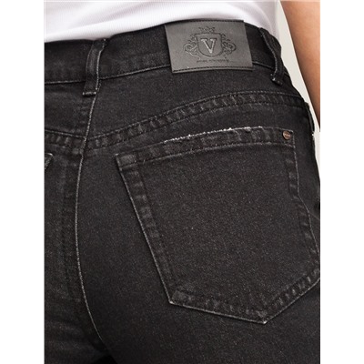 Джинсы mom-fit из денима со спандексом