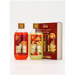 Подарочный набор новогодний URAL LAB «Моменты счастья»: гель для душа и пена для ванны, 2×300 мл