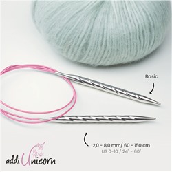 Спицы Addiunicorn металлические круговые супергладкие