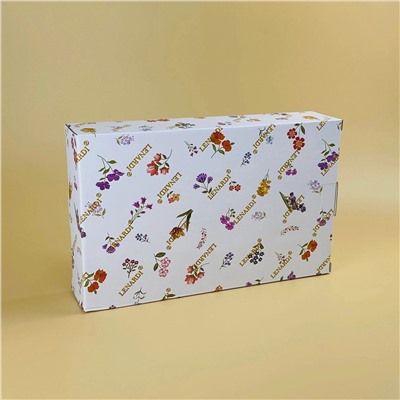 109-244 Овальное блюдо 28,5х18х6см КРОКУС ЗОЛОТО в под.уп.(х12)Фарфор