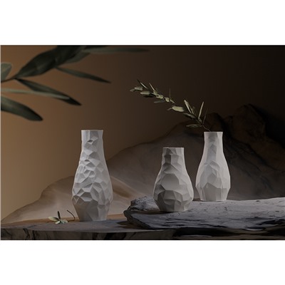 Ваза для сухоцветов Printed Art, Stone, 42 см