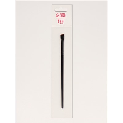 Кисть для макияжа бровей и глаз, плоская, 14±1 см, чёрная