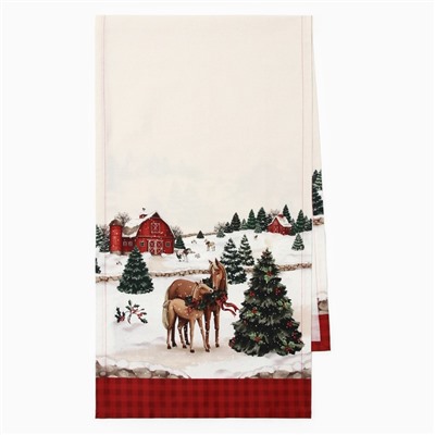 Дорожка Этель «Happy Holidays» 40×149 см, 100% хлопок, саржа 190 г/м²